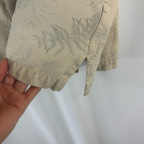 Pronto Uomo Casual Tan Shirt 100% Silk 
 Size XXL Short Sleeve - Picture 8 of 12